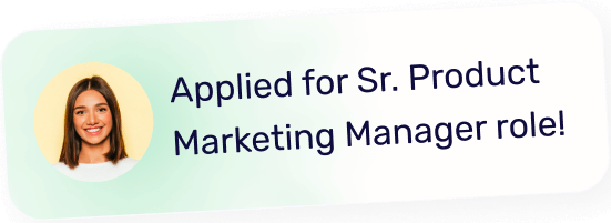 Applied for Sr. Product Marketing Manager on Rise