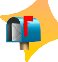 Mailbox with a star behind